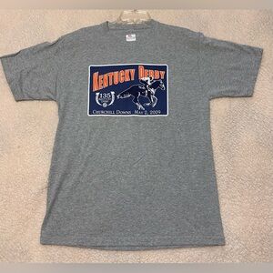 Vintage 2009 Kentucky Derby 135 T-Shirt bold graphics men’s L Churchill Downs